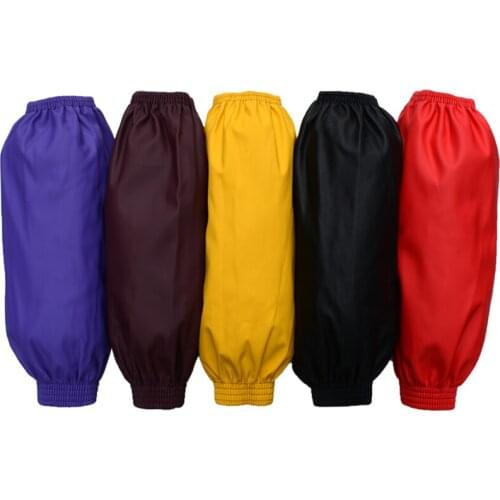 Leather sleeves waterproof and oil-proof adult PU sleeves increase lengthening and thickening sleeves