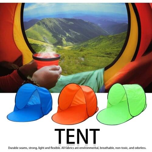 Outdoor Portable Tent UV Beach Camping Tent Pop Up Open Beach Mat Folding Automatic for 1-2 Person Dropshipping