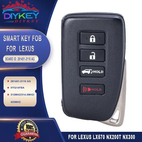 DIYKEY 281451-2110 AG Board for Lexus LX570 NX200T NX300 NX300H Smart Key Keyless Remote Fob 89904-78470 HYQ14FBA