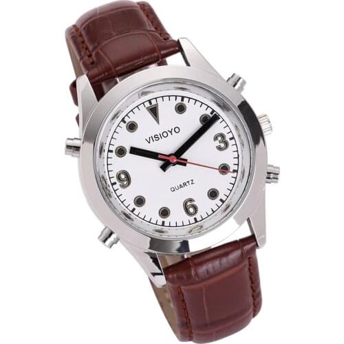 German Talking Watch with Alarm,White Dial TGSW-22G