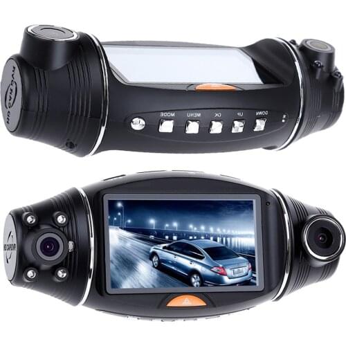 R310 2.7 Inch Car DVR Camera Car DVR GPS Dash Cam Recorder HD 1080P Night Vision IR Dual Lens GPS G-Sensor