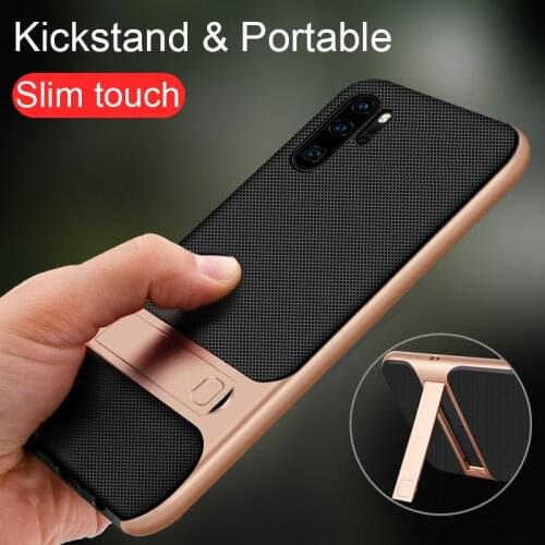 Luxury Mobile Phone Cases for Huawei P30 Pro HuaweiP30Pro P30Pro 2019 Silicone Holder Stand Hybrid Slim Retro Back Covers Fundas