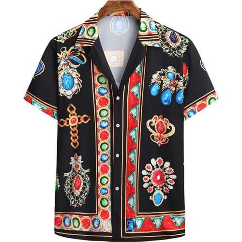 The most fashionable mens Hawaiian Beach shirt summer 2021 printed shirt tropical shirt holiday shirt