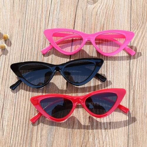 Vintage New Cat Eye Kids Sunglasses Boys Girls Small Triangle Frame Gift Sun Glasses Children Baby Oculos De Sol Infantil UV400