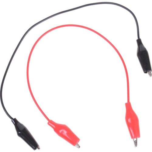 5pcs DIY Test Leads Alligator Double-ended Crocodile 25CM Long Alligator Clip To Banana Plug Test Cable For Multimeter