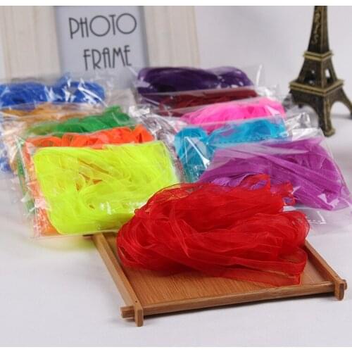 High quality 6mm Organza Ribbon Apparel Sewing Fabric DIY Gift Packaging Wedding Decoration Ribbon Party Supplies 10 meters
