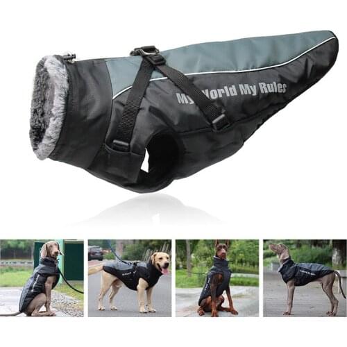 XL-6XL Autumn Winter New Pet Dog Cat Fashion Outdoor Jackets Big Dog Warm Coats Costume Big Dog Overcoat Clothes Dogs Outwear