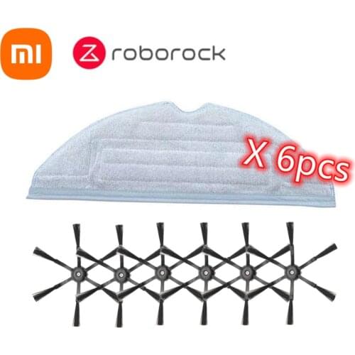 100% Original Roborock S7 S7 Max S7 maxv vacuum robot replaceable Mop cleaning cloth 3 / 5 / 6 corner side brush parts