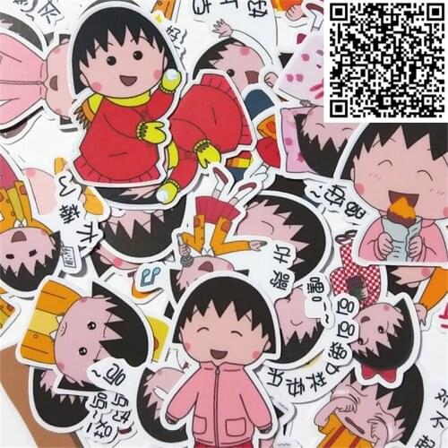 37 pcs Mixed Small ball daily behavior Sticker for DIY Luggage Laptop Skateboard Fridge Bicycle Phone toy Children Stickers