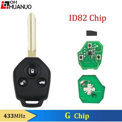 For SUBARU XV UNCUT "G" CHIP KEY KEYLESS ENTRY REMOTE KEY FOB 433mhz