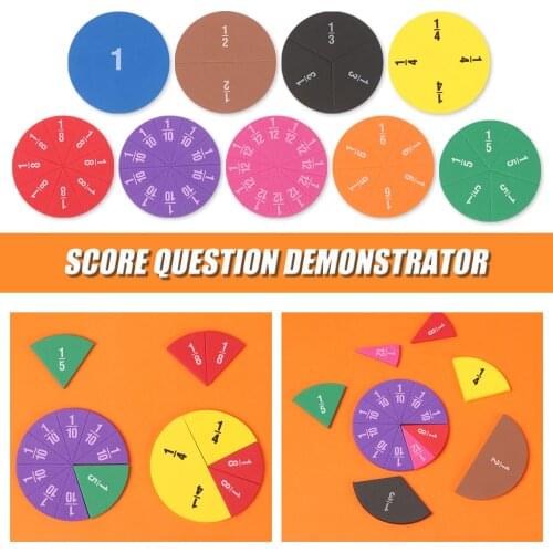 51 PCs EVA Round Shaped Score Question Demonstrator Addition and Subtraction Instrument Montessori Math Teaching Tools