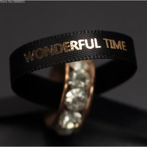 Free Shipping 1roll 91meters Golden Sliver Personalized Wedding Decoration Gift Package Smooth Customized Logo Printed Ribbon