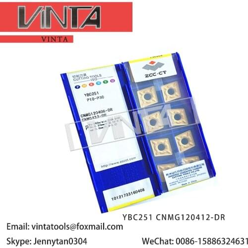 Free shipping high quality 10pcs/lots YBC351 YBD102 YBC251 YBC252 CNMG120412-DR cnc caibide turning inserts