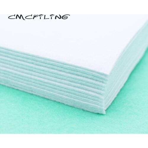 CMCYILING 10Pcs/Set 20*30cm White Felt 2 MM Thickness Polyester Cloth For DIY Sewing Crafts Scrapbook Felt Sheet Fabric