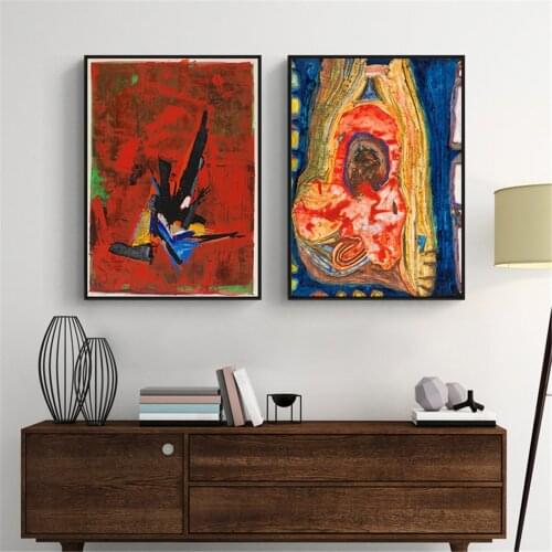 Colorful Stitching Graffiti Poster Canvas Print Painting Wall Art Living Room Home Decoration