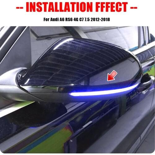 For Audi A6 C7 C7.5 RS6 S6 4G 2012-2018 Dynamic LED Turn Signals Light Rearview Wing Mirror Indicator Blinker Car Accessories