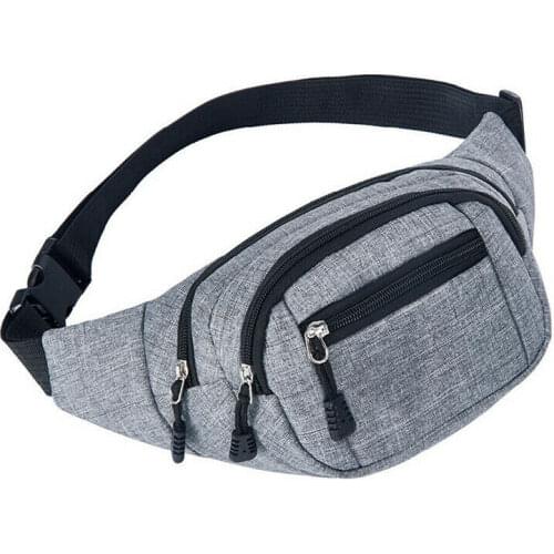 Travel Bum Bag Fanny Pack Waist Bag Zipped Outdoor Sports Shoulder Bag Pouch