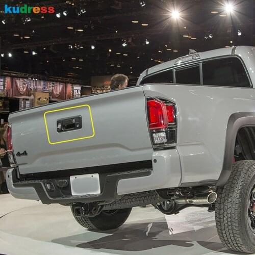 For Toyota Tacoma 2015-2020 ABS Chrome Car Rear Trunk Door Handle Tial Back Handle Bowl Cover Trim Styling Exterior Accessories