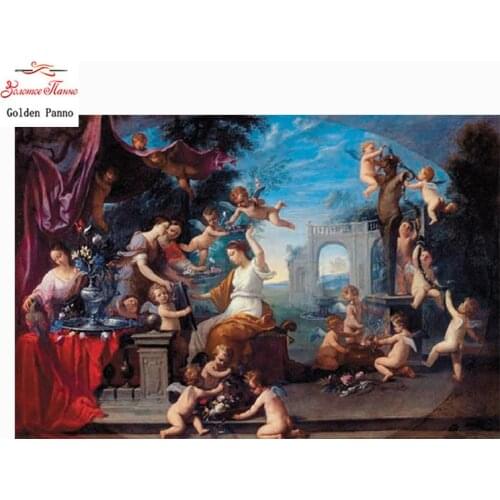 Golden panno diamond painting Diamond embroidery full square 5d diy mosaic sale religion icons picture by rhinestones needlework