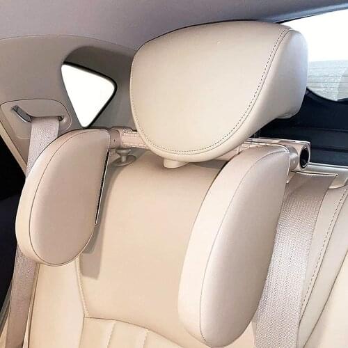 The Leather Car Headrest Can Support The Neck Car Seat Cowhide Pillow Protect The Cervical Spine Side Pillow, Side Pillow Car
