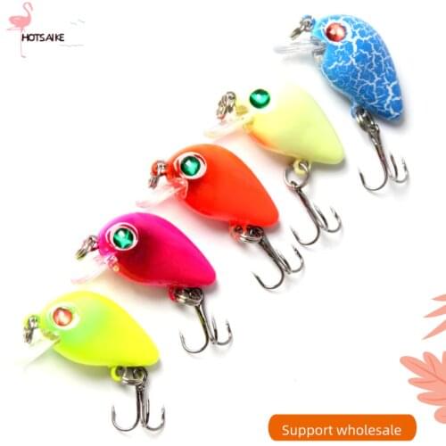High Quality Minnow Fishing Lure Accessories Easy Shiner Chatter Bait for Fishing 3.5cm 2G Five Color Minnow Bait Wholesale