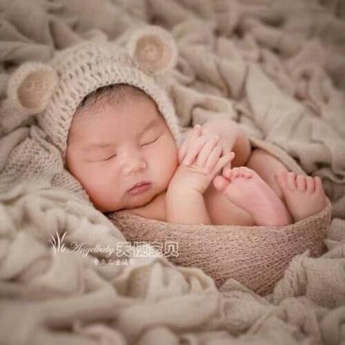 Christmas Newborn Swaddling wrap Photography props Baby Jersey Sweater wrap blanket Infant Layering Fabric