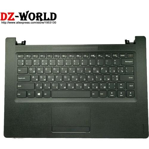 Russian Keyboard with Shell C Cover Palmrest black Upper Case and Touchpad for Lenovo Ideapad 110-14IBR AST Laptop 5CB0L68919