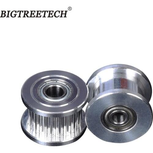 GT2 Idler Pulley 20 Teeth synchronous Wheel Idler Pulley Bore 3mm 4mm 5mm 3D Printer parts for GT2 Timing Belt Width 6MM