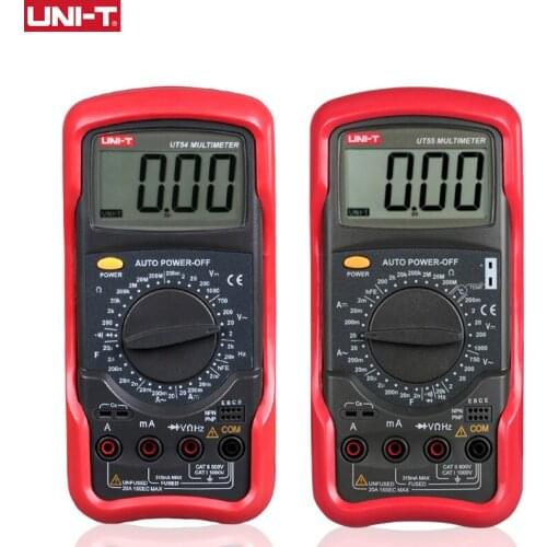 UNI-T UT55 Universal Digital Multimeter UNI T 1000V AC DC DMM Electric Transistor Capacitor Tester Multimetro Digital