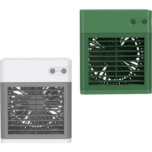 Air Cooler Three-Speed Adjustable Quiet Large Air Volume Humidification Spray Cooling Fan for Desktop or Room