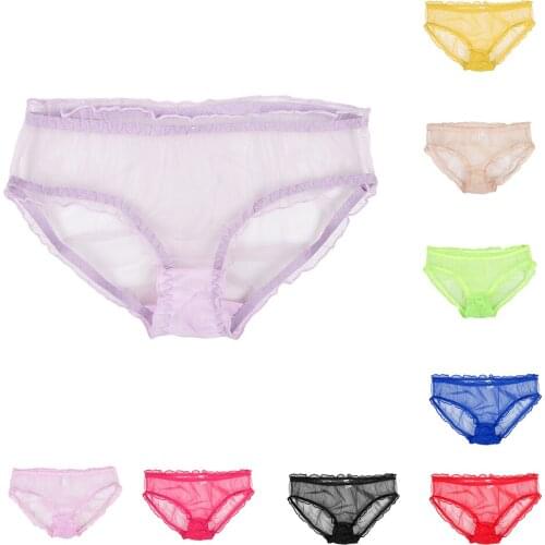 Ladies Fashion Lace Panties Lingerie Super Soft Mesh Underwear Briefs Knickers
