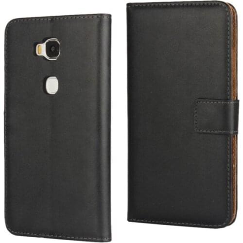 1PCS Fashion Genuine Leather Slot Stand Wallet Back Case for Huawei Honor 5X ID Card Holder Phone Bag