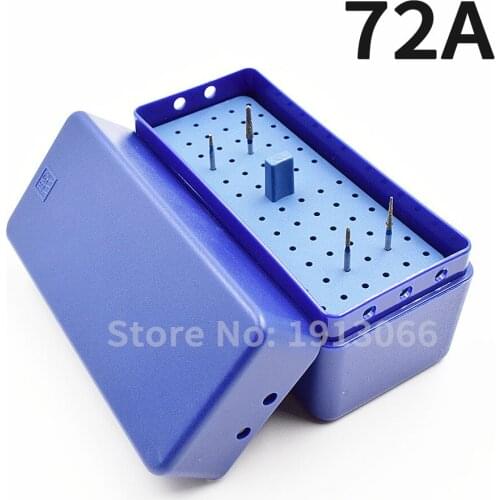 1 PCS High quality 72A holes endo box for burs reamer and gutta percha points endodontic box free freight block carbide burs