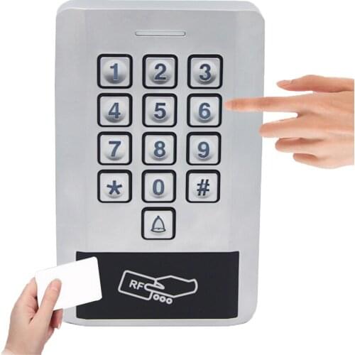 125KHZ RFID Password Keypad Access Control Backlight Control Metal Standalone Case Waterproof Access IP68 Door