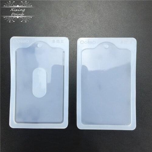 2Pcs/set DIY manual card bag mold resin liquid silicone mold resin mold pendant jewelry making accessories mold