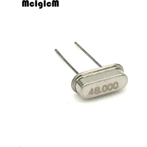 20pcs hc-49s 48MHz 48.000mhz 20ppm 20pF quartz crystal resonator
