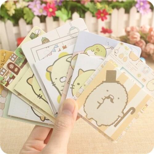 20pcs Cute animal to do memo pad Mini sticky notes sumikko gurashi sticker post Stationery Office school supplies
