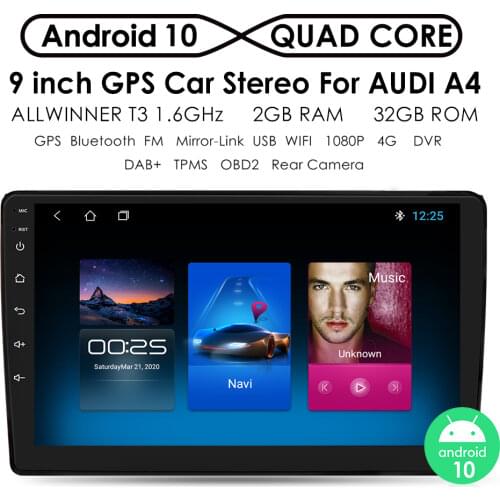 Android Car Radio GPS for Audi A4 B6 2000-2009 S4 RS4 Multimedia Video Player Auto 2 Double Din Car Stereo DSP CarPlay DAB+ DVR