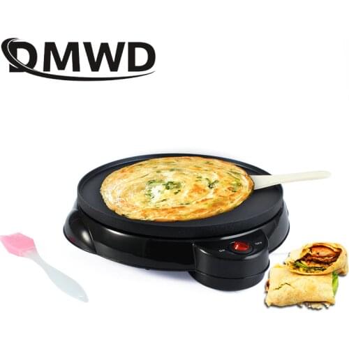 Non-stick Electric Pancake Crepe Maker Pizza Baking Pan Batter Cooker Hot Plate Teppanyaki Spring Roll Cooking Breakfast Machine