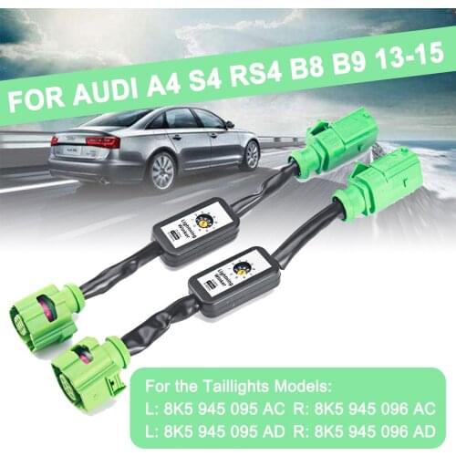 Dynamic Turn Signal Indicator LED Taillight Add-on Module Wire For Audi A6 S6 RS6 4G C7 Sedan,A3 8V,A4 S4 RS4 B8 B9,A5 S5 RS5,A8