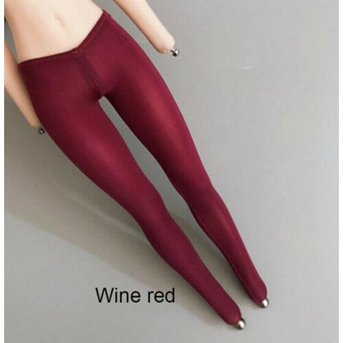 Wine Red 1/12th Soldier Stretch Tights Model for 6" Female Body