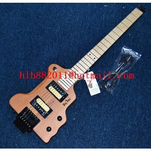 New Big John headless electric guitar in natural with alder body+EMS free shipping F-3391