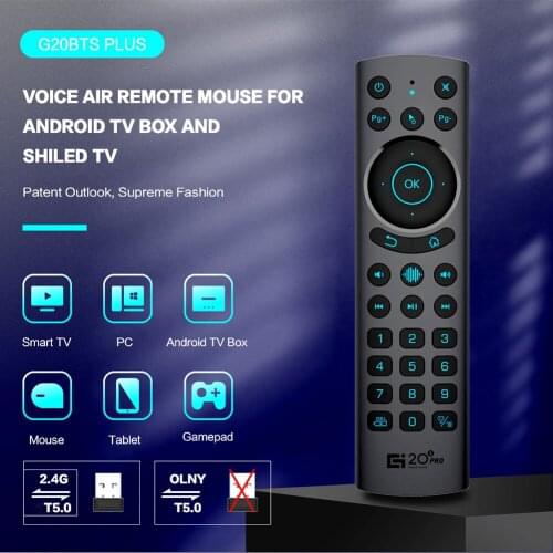 G20BTS PLUS Smart Voice Remote Control 2.4G RF Wireless for Android TV Box Voice Remote Control 2.4G Bluetooth Dual Mode