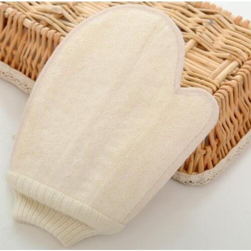 Hot Sale Natural Fiber Hemp Bath Exfoliating Glove Scrubber Loofah Mitt Washcloths Sisal Shower Bath Glove SN599