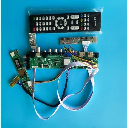 Kit for B141EW03 VB/B141EW03 V7 Screen monitor HDMI VGA DVB-T 1280X800 Digital TV USB AV LCD Panel 1 CCFL 30pin Controller board