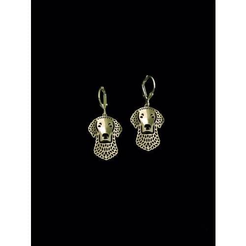 Trendy Curly-Coated Retriever drop earrings gold silver plated earrings women fashion jewelry