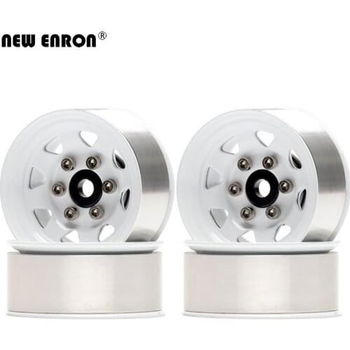 NEW ENRON 1.55" Aluminum Alloy 46mm Wheel Hub Rim 4PCS for RC 1/10 D90 TF2 Tamiya CC01 LC70 MST JIMNY Axial 90069