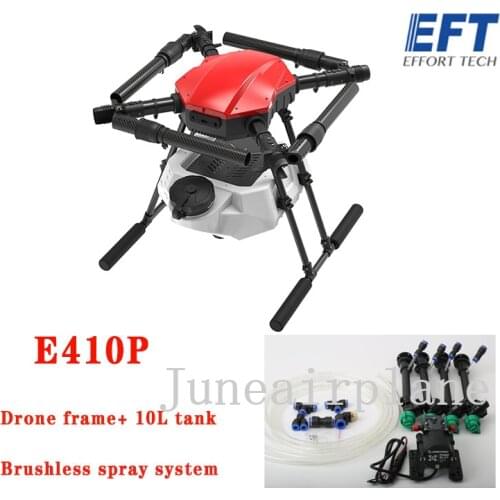 NEW Original EFT E410S E410P 10L four-axis agricultural 10KG spray drone frame 1393mm wheelbase drone kit 40mm arm