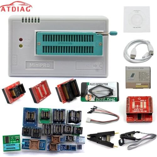 Original TL866II Plus EEPROM PIC AVR USB Universal BIOS nand Programmer 24 93 25 mcu Bios EPROM
