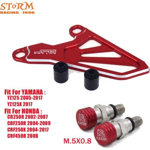 Motorcycle CNC Front Sprocket Cover Guard M.5X0.8 For HONDA Yamaha YZ125 YZ125X 2017 CR250R CRF250R CRF250X CRF450R 2004-2017
